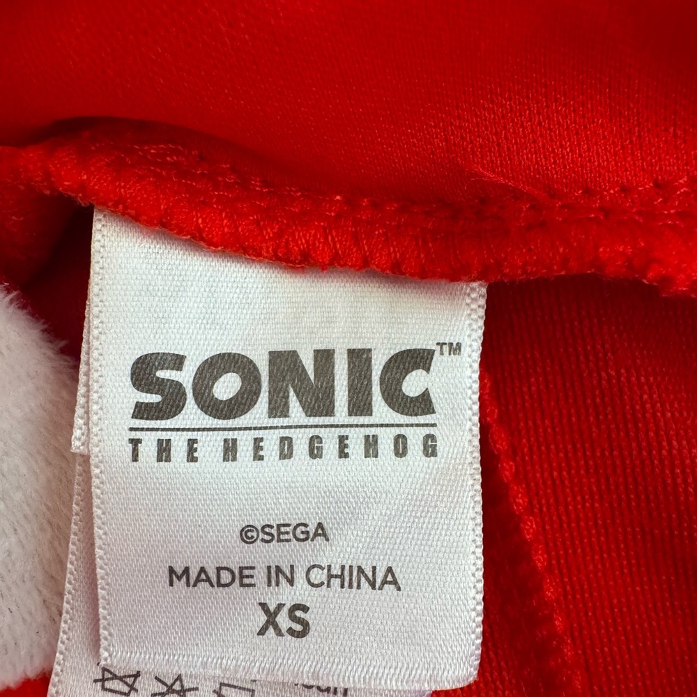Spirit Halloween Sonic the Hedgehog Kids Knuckles Union Suit Costume Size XS - Picture 5 of 6
